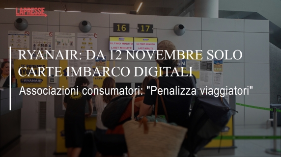 Ryanair dice stop al biglietto cartaceo, dal 12 novembre carta d'imbarco solo digitale: 55 euro di extra costo per chi non ce l'ha