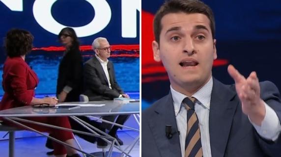 Giubilei cita Segre: «D'accordo con lei sul genocidio». E Francesca Albanese si alza e lascia lo studio di «In onda»