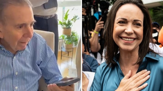 Maria Corina Machado al telefono dopo l'annuncio del Nobel: «Sono sotto choc!» | Il video