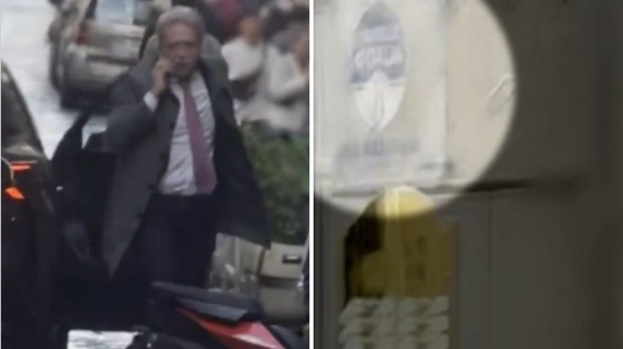 L'ingresso del garante della privacy Ghiglia nella sede di FdI a Roma il giorno prima della sanzione a Report: il video