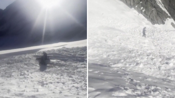 È questa la montagna degli alpinisti italiani dispersi, le prime immagini girate dopo la valanga che li ha travolti