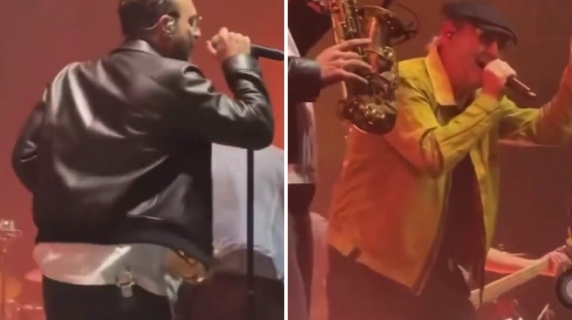 Luca Carboni torna sul palco dopo la malattia: il video del concerto con Jovanotti, Elisa e Cremonini
