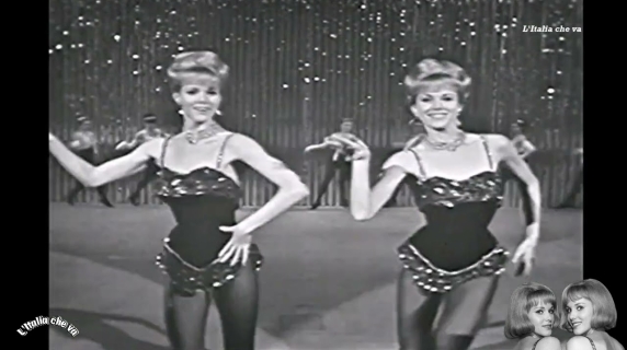 Le Kessler in «La notte è piccola per noi», sigla di Studio Uno