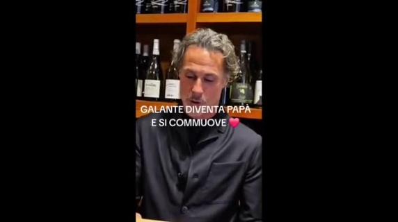 L'emozione di Fabio Galante che diventa papà