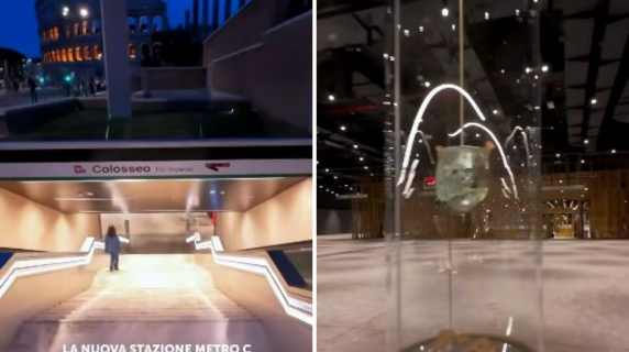 Aperta a Roma la stazione Colosseo della metro C: «è la più bella al mondo»