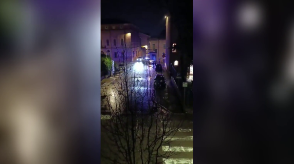 Cotignola, l'annuncio dell'evacuazione della popolazione in atto