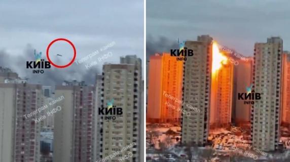 Attacco russo contro Kiev: droni e missili contro i grattacieli