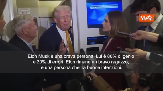 Trump: «Elon Musk è una brava persona: all'80% un genio e per un 20% errori»