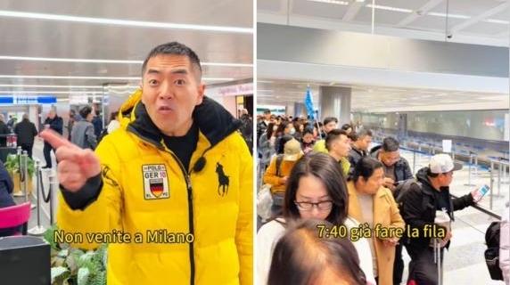 Code interminabili all'aeroporto di Malpensa, la denuncia dell'influencer: «Mamma mia! Non venite a Milano...»