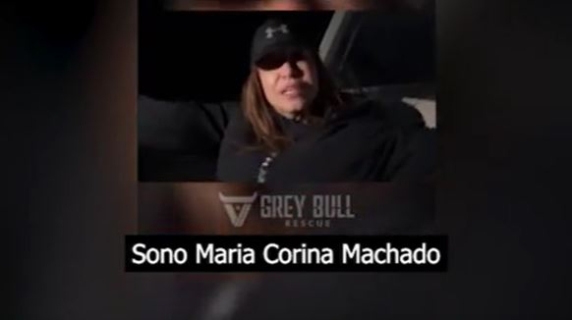 La rocambolesca fuga di Maria Machado dal Venezuela a dicembre: il video della squadra di soccorso