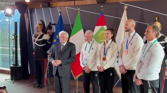 L'intervento di Mattarella a Casa Italia: «Le medaglie sono degli atleti, non faccio appropriazione indebita...»