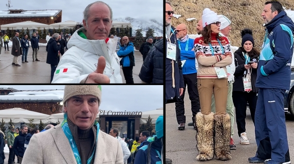 Aspettando la medaglia di Brignone a «El Camineto» di Cortina: Santanchè, Salvini e il «principe». Ecco chi c'era