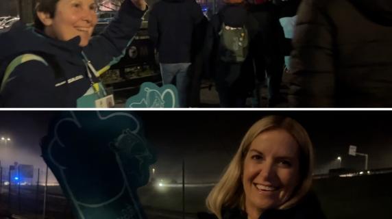 «Au revoir, good night, buon san Valentino»: Paola e Heather, le volontarie che hanno l'esclusivo compito di salutare tutti