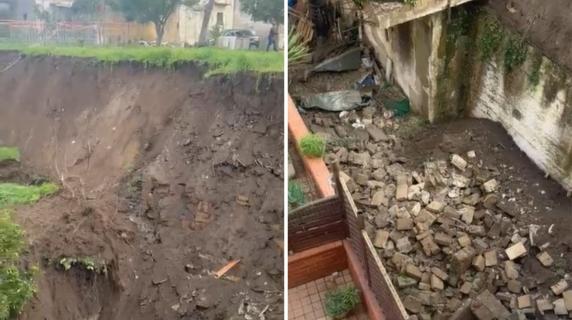 Marano, crolla la collina. Il terrore dei residenti: «Oh mio Dio»