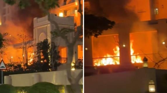 Un missile ha colpito il Fairmont hotel di Dubai a The Palm