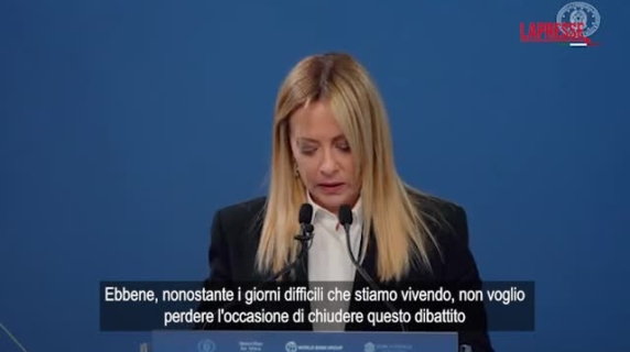 Meloni parla della crisi in Iran: «Ci troviamo di fronte a giorni difficili»