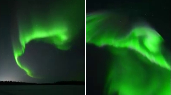 Aurora boreale ed eclissi lunare: due spettacoli al prezzo di uno nel cielo dell’Alaska