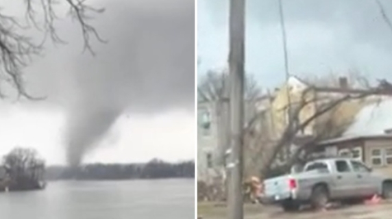 Usa, le immagini del tornado che sta devastando il Michigan