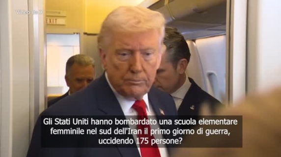 Trump accusa Teheran per il raid sulla scuola elementare femminile: «È stato l'Iran»