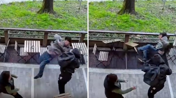 Monza, così lo spacciatore aggredisce il barista cinese: lo fa volare sopra i tavolini mentre la compagna accorre