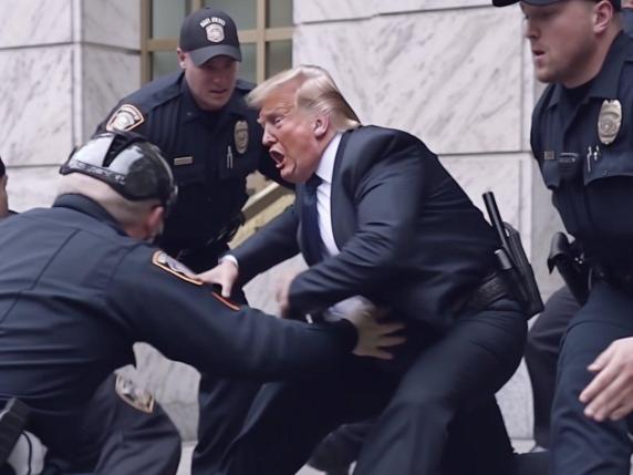 Donald Trump non è stato arrestato ma le foto fake (e virali) sono un caso: «Troppo realistiche»