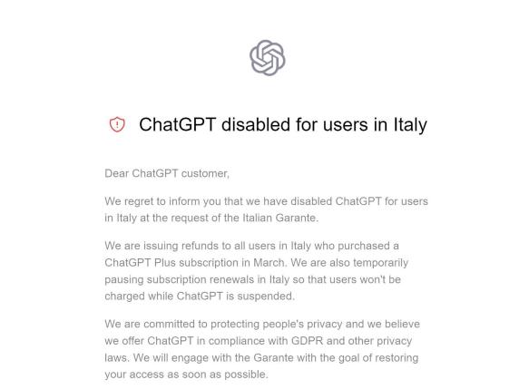 ChatGpt bloccato in Italia: rimborsi, alternative, Vpn e cosa fare adesso