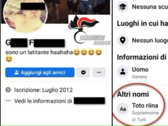 Scrive «Latitante» come professione su Facebook. I carabinieri lo individuano e lo arrestano