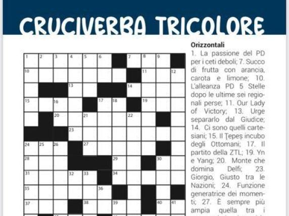 Famoso Pittore Italiano Del '400 - Cruciverba Fratelli d'Italia e il governo Meloni, "cruciverba tricolore