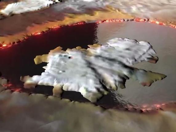 Un lago di lava con al centro una montagna scoperti sulla Luna Io di Giove. Gli scienziati: «È disseminata di vulcani»