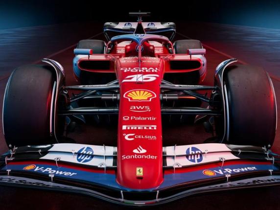 La Ferrari azzurra al Gp Miami: ecco le foto