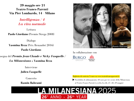 La Milanesiana 2025, Intelligenza/4 La vita normale: la diretta video