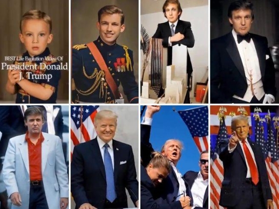 Trump si autocelebra con un video (generato dalla Ai)