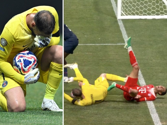 Choc in Psg-Bayern: Donnarumma travolge Musiala che si spezza la caviglia. Le lacrime di Gigio: «Prego per te»