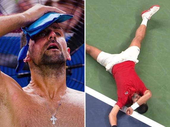 Djokovic collapses amid Shanghai heat