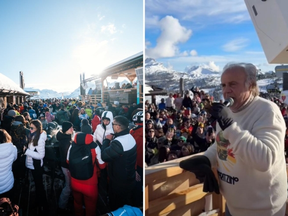 Jerry Calà e l'après-ski a 2.100 metri, esplode la polemica: «Cafonata che non ha nulla a che fare con la montagna»