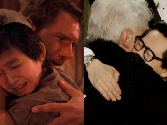 Meme Oscar 2023, l'abbraccio tra Ke Huy Quan e Harrison Ford 40 anni dopo Indiana Jones e l'abito-tenda di Tems: i più belli