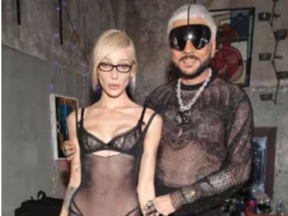 Anastasia Ivleeva con la pop star Philip Kirkoro
