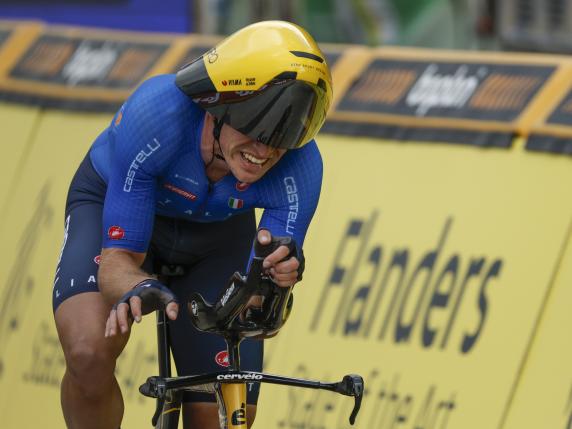 Edoardo Affini vince la cronometro agli Europei di ciclismo in Belgio