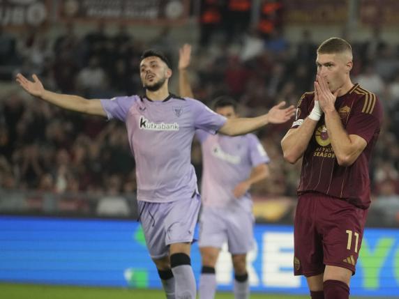 Roma-Athletic Bilbao, beffa all'Olimpico: pari degli spagnoli all'85'