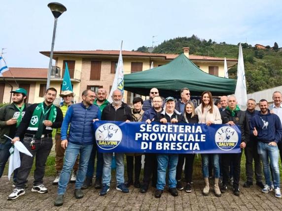 In 500 leghisti bresciani al raduno del Carroccio a Pontida