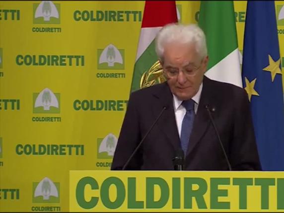 Mattarella agli 80 anni della Coldiretti: «La pace si costruisce a partire da acqua e cibo»