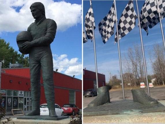 Gilles Villeneuve, rubata la statua dal museo. Jacques: «Ladri disumani senz'anima»