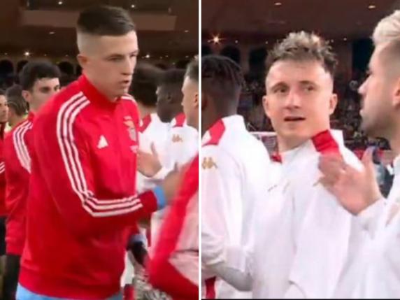 Benfica-Monaco, il portiere ucraino Trubin non dà la mano al russo Golovin: polemiche