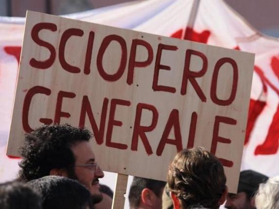 Oggi sciopero generale di 8 ore. Ma per bus e aerei la protesta è solo di 4 ore