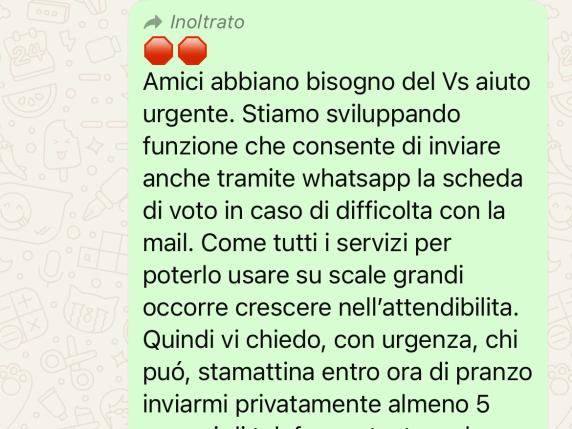 M5S, il caso del messaggio per votare via whatsapp