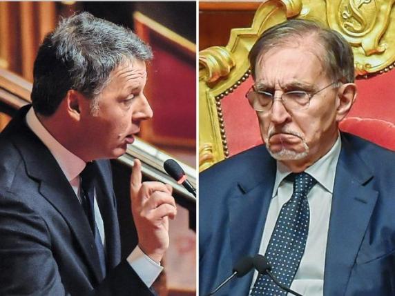 Lo show al Senato di Renzi, che battibecca con La Russa: «Camerata», «No a lezioni»