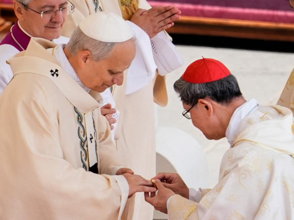 papa leone xiv io scelto senza merito con timore e tremore cerco l unità  l anello e la commozione migliaia a roma 