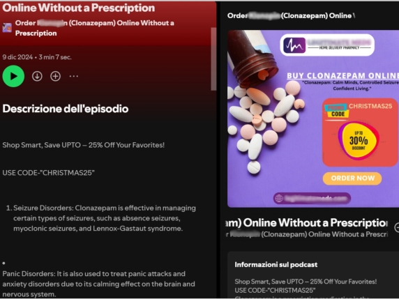 Ansiolitici e antidolorifici venduti su Spotify: così la vendita illegale di farmaci prolifera grazie a podcast finti