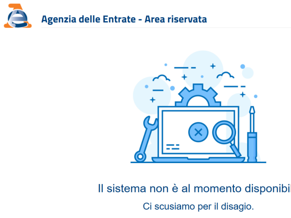 Malfunzionamenti al sito dell'Agenzia delle Entrate: lenta ripresa dopo una mattinata di down al portale