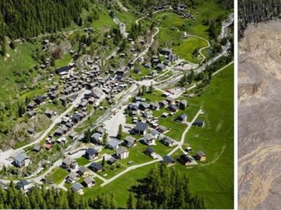 Svizzera, paese cancellato da una frana: nella notte il lago potrebbe tracimare a valle| video